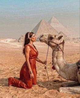 Magic golden pyramids view - Kairo - 2