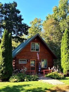 Charming Creekside Log Cabin with Wood Burning Stove Overlooking the Neshannock Creek, Western PA - Volant - 0