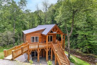 Six-Person Elevated Cabin in the Trees near Black Mountain, North Carolina - 7
