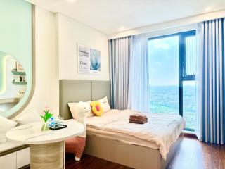 Lux Suite 1BR - Breeze city view, Rooftop Pool & Private Fitness, Masteri A Vinhome Smart Hanoi - Mochie Homestay - Phú Thú - 7