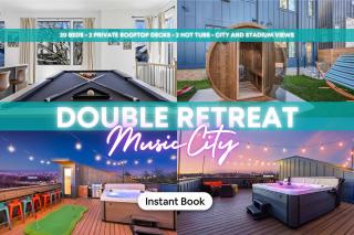 Rooftop Hot Tub Game Room Barrel Sauna Nashville - 0