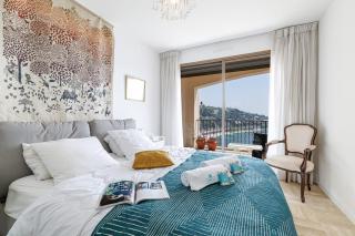 VILLEFRANCHE RESTANQUES - Panoramic sea view 2 bedrooms Swimming pool - Villefranche-sur-Mer - 2