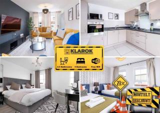 Four Bedroom Semi Detached House By Klarok Accommodation Peterborough With Free Parking & Garden - Peterborough - 0
