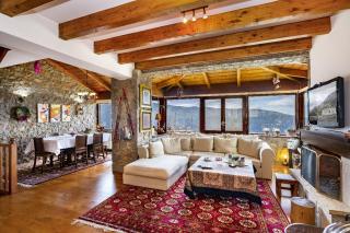 Stone Villa Retreat with Private Pool in Arachova - Arachova - 4