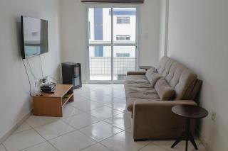 Apto com wi-fi, ar cond e garagem a 100m da praia - Praia Grande - 9