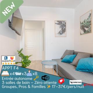 3 APPTS - 3 à 7 lits - Parfait 6 à 10 pers - max 29 pers - 1 immeuble - Convivialité, Rentabilité ------ ENGLISH - 3 APTS - 3 to 7 beds - Ideal for 6 to 10 guests - Up to 29 - Same building -- Cattenom - Hettange-Grande - 8