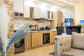 beautiful one bedroom apartment with heated swimming pool fully equipped gym ample parking space and relaxing rooftop with breathtaking views - Nairobi - 8