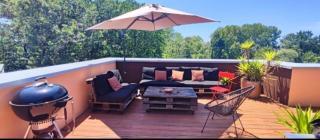 Chambre cocon avec accès sur terrasse panoramique vue forêt - 3