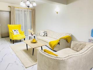 elegant luxury three bedroom apartment with swimming pool fully equipped gym children playing ground ample parking space and a relaxing rooftop with breathtaking scenic views - Nairobi - 0