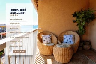 Appartement avec vue mer et place de stationnement privée - Sainte-Maxime - 0