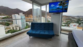 Hermoso Apartamento con doble vista Mar y montaña tipo Loft cerca a la playa instalaciones nuevas - 6