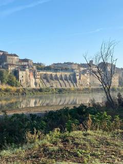 CÔTE GARONNE le BALCON DES DAMES -hôtel et restaurant- Tonneins Fauillet Marmande - vue panoramique bord de Garonne chambres climatisées - Tonneins - 8