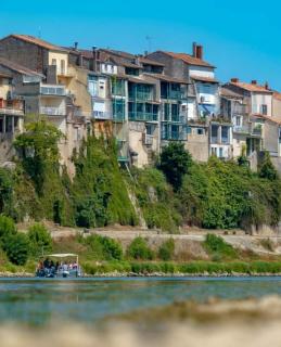CÔTE GARONNE le BALCON DES DAMES -hôtel et restaurant- Tonneins Fauillet Marmande - vue panoramique bord de Garonne chambres climatisées - Tonneins - 7