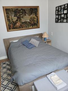 Chambre "Bleue" à l'étage bien équipée chez Fred - Gorron - 0