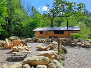 Woodcutters' Cabin Authentic Log Cabin Talybont Aberystwyth SY245DW - Aberystwyth - 0