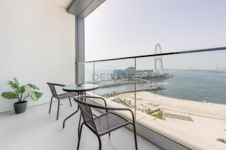 3BR Overlooking Sea, Ain Dubai, and Bluewaters Island, Walking Distance to the Beach, The Address Residences, Jumeirah Beach Residence by Deluxe Holiday Homes - 8