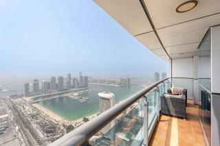 StayShort - Relaxing Sea View 2BR in Dubai Marina with Palm Jumeirah Views & Beach Access - 0