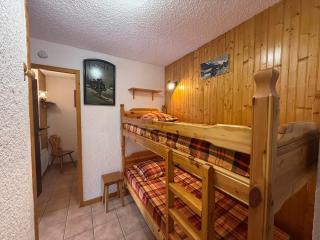 Les Saisies : Apt montagnard 2P Cabine, 33m², 6 pers, animaux tolérés, TV, lave-linge - FR-1-293-293 - Hauteluce - 2
