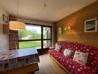 Studio cosy rez de chaussée 4 pers. près des pistes, équipé avec terrasse et parking. - FR-1-733-84 - Crest-Voland - 9