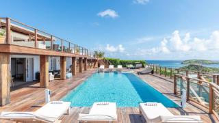 Grand Rustic villa with Prime Ocean Views - Marigot - 7
