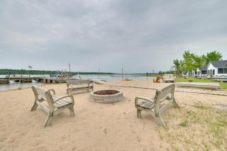 Dock and Beach Access Cedarville Lakefront Cabin 9 - 9