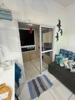 Vista Mar, 1 Dorm, Sacada com churrasqueira, wi fi ,garagem, 5 hospedes, - Praia Grande - 4