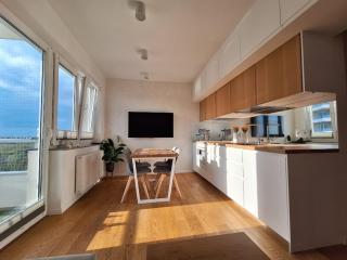 Apartament Widokowa 13-stka z widokiem na Stadion Śląski i Park Śląski, 13 piętro, parking podziemny free - Katowice - 9