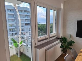 Apartament Widokowa 13-stka z widokiem na Stadion Śląski i Park Śląski, 13 piętro, parking podziemny free - Katowice - 4