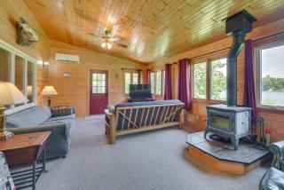 Lakefront Cabin with Fire Pit in Frederic! - 2