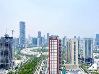 Cozy Studio with Balcony View and Pool l JVC - 3