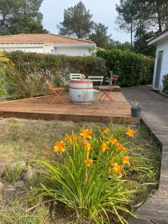 Chalet 8 personnes Landes, 4 Chambres - Lit-et-Mixe - 6