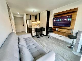 1H1B Departamento Movistar Arena , Sofa cama, Piscina - Santiago - 7