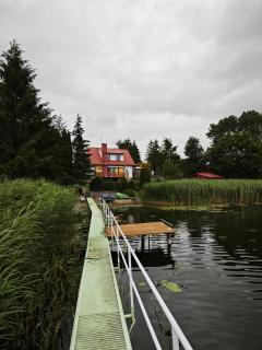 Dom nad jeziorem, własna linia brzegowa, łódka, rower wodny na wyłączność - Grajwo - 1