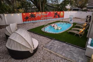 Resort Style Backyard Pool Sport Court Putt Putt - 3