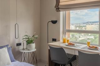 Floor 16 Room Designer Skyline & Mountain View - Almaty - 4
