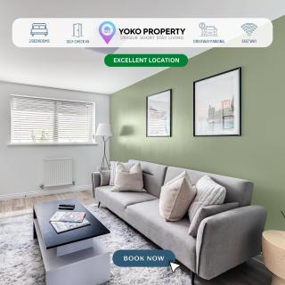 Stylish House with Driveway Parking, Self-Check-In, Fast WiFi and Smart TV by Yoko Property - Milton Keynes - 0