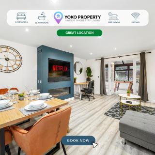 Luxury House with Pool Table, Sky TV, Netflix, Fast Wifi, Garden & Free Parking by Yoko Property - Milton Keynes - 0