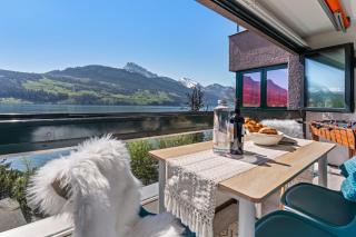 4 Seasons Apartment I 1-4 Personen I See, Bergsicht I 65'' Smart TV, Tischkicker und Badewanne I Parkplatz - 9