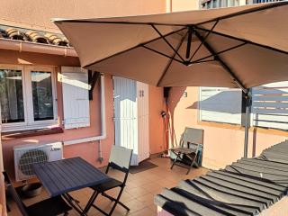 plage, agréable, refait à neuf, top lit, hôte réactif, terrasse, soleil, paisible. - Saint-Cyprien - 4