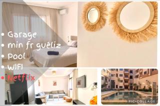 Modern stay with pool near Gueliz downtown marrakech - 0