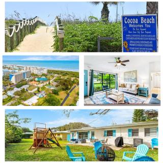 Beach House in Cocoa Beach - Steps to Beach - Game room - Backyard with Grill - Playground - Cocoa Beach - 0