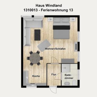 Haus Windland Ferienwohnung 13 - Dranske - 2