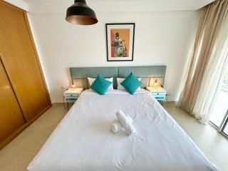 Ocean & Pool View Flat - 2 Bedrooms & Terrace - Tanger - 3
