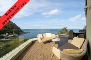 Watchtower Reach, Sea Views, Spacious Terrace, Sleeps 6, Parking - Lynmouth - 0