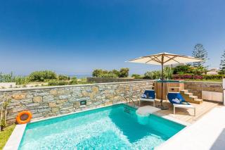 Elegant Rethymno Villa Villa Doma 2 Bedrooms Beach Front Private Outdoor Swimming Pool And Hot Tub Pigianos Kampos - Pigianos Kampos - 0