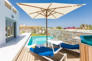 Elegant Rethymno Villa Villa Doma 2 Bedrooms Beach Front Private Outdoor Swimming Pool And Hot Tub Pigianos Kampos - Pigianos Kampos - 7