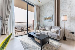 Sky Level 1BR with Lake View and City Glimpse, Close Proximity to Community Park, Binghatti Onyx, Jumeirah Village Circle by Deluxe Holiday Homes - 0
