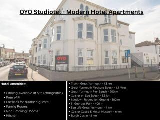 OYO Studiotel Great Yarmouth - Modern Hotel Apartments - 8