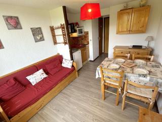 Studio cabine cozy aux Saisies - 4 pers, proche centre et commerces, balcon sud - FR-1-594-215 - Hauteluce - 0
