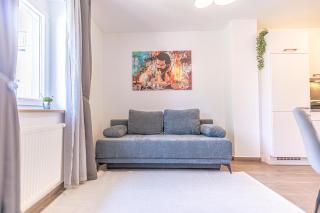 9 Min to Center, Modern 1BR & 1LR Apt with Balcony & Smart TV - Vienne - 9
